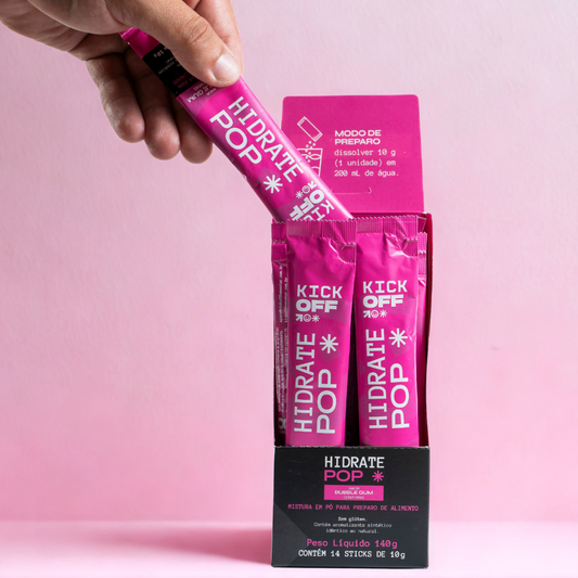 Kick_OFF Hidrate POP - Sabor Bubble Gum
